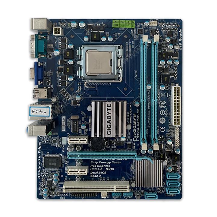 باندل مادربرد گیگابایت Gigabayte GA-G41MT-S2Intel Pentium E5700 استوک